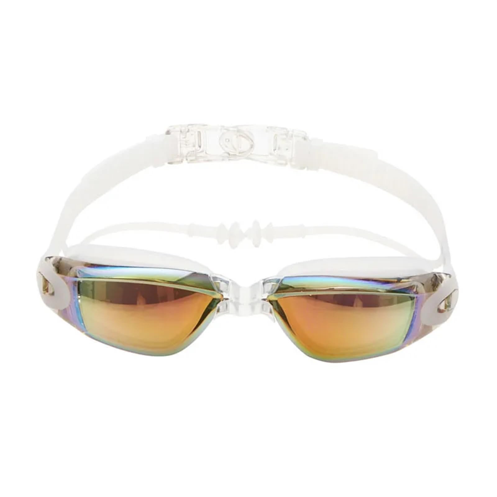 HKYBCF Gafas de natación Gafas de natación ópticas for hombres y mujeres, miopía, tapón for los oídos for piscina, gafas de natación profesionales impermeables, gafas de buceo graduadas for adultos