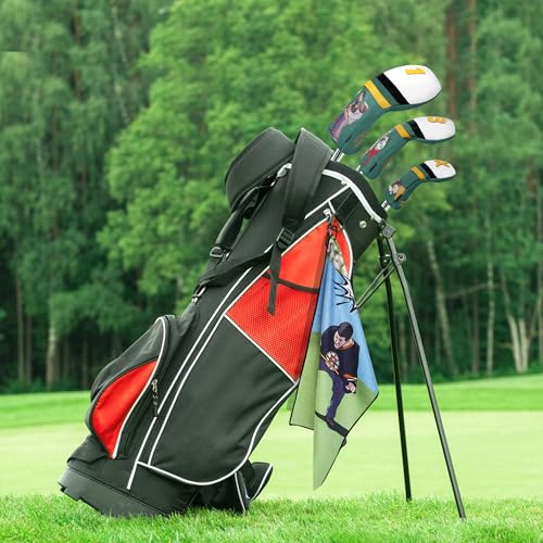 WONXISEN Golf Club Headcover for Drivers Funny Style Premium Leather Golf Headcovers Set with Embroidery Tags (1)