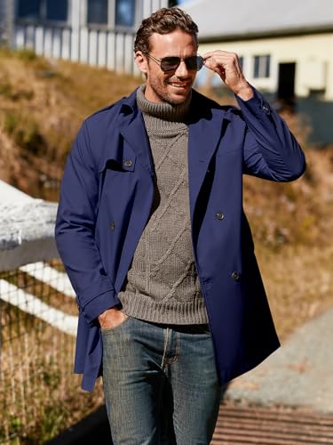 Mejores precios y opiniones de Gabardina azul marino para comprar online. 6 Imagen adicional