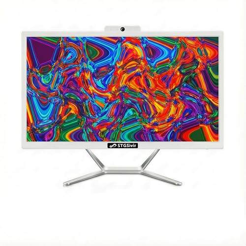 STGsivir All in One PC, Ordenador de Sobremesa, écran 24', Core i7 hasta 4.0 GHz, RAM 16 GB, SSD...