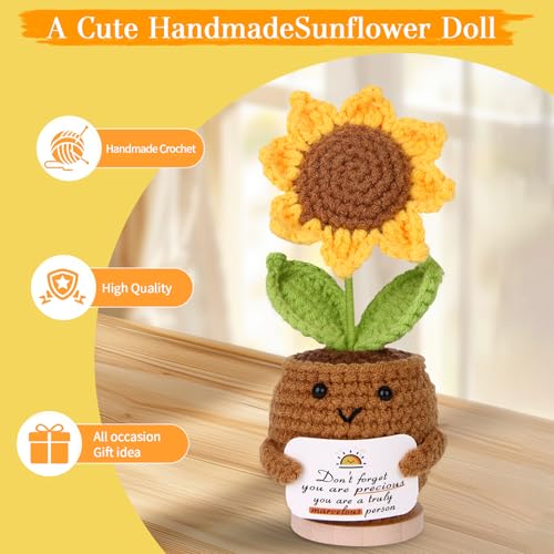 10Pcs Sunshine Gift for Women - Unique Care Package with Sunflower Gifts, Friendship Box of Sunshine for Mom Sister Wife, Get Well Soon & Birthday Present, Self Care Basket for Women Recovery — view 5