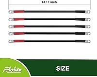 Vista 6 de Roykaw Cables de batería de carrito de golf de calibre 4 para modelos Club Car DS 1995 en adelante de 48 voltios, terminales de cable de cobre puro