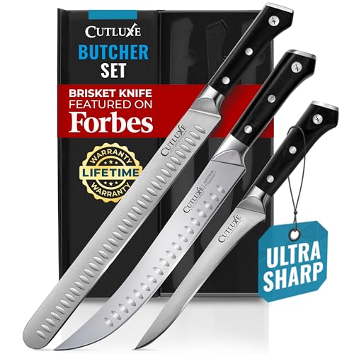 Cutluxe Butcher Knife Set &ndash; BBQ Brisket, Breaking &...