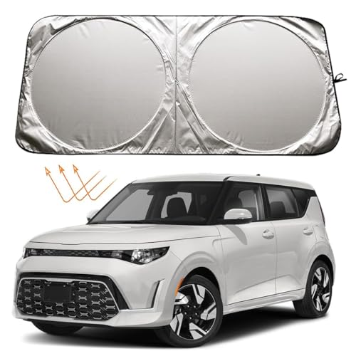 XHRING Windshield Sun Shade for Kia K5 2021-2026 Soul 2010-2025 Sportage 1995-2026 Optima...