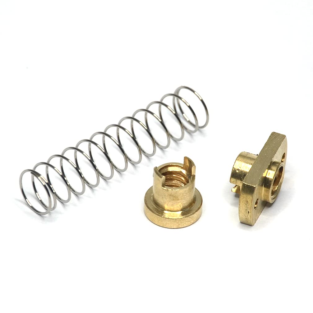 365mm T8 Tr8x8 Z Axis Lead Screw with Anti Backlash Spring Loaded Brass Nut Z-axis Upgrade Kit 8mm Lead for Ender 3 V2/ V2 Neo/Ender 3 Pro/Ender 3/Ender 3 Neo/Voxelab 3D Printer