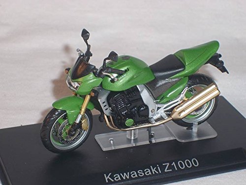 Atlas Modellmotorrad Kawasaki Ninja ZX-10R Grün – 1/24 Mit Sockel, Vitrine & Individuellem Wunschkennzeichen