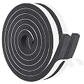 Foam Tape 3 Strips Total 50 Feet Long 1/4 Inch Wide X 1/8 Inch Thick, Weather Stripping for Doors and Window High Density Foam Seal Tape Sliding Door Weather Strip, 3 X 16.5 Ft Each