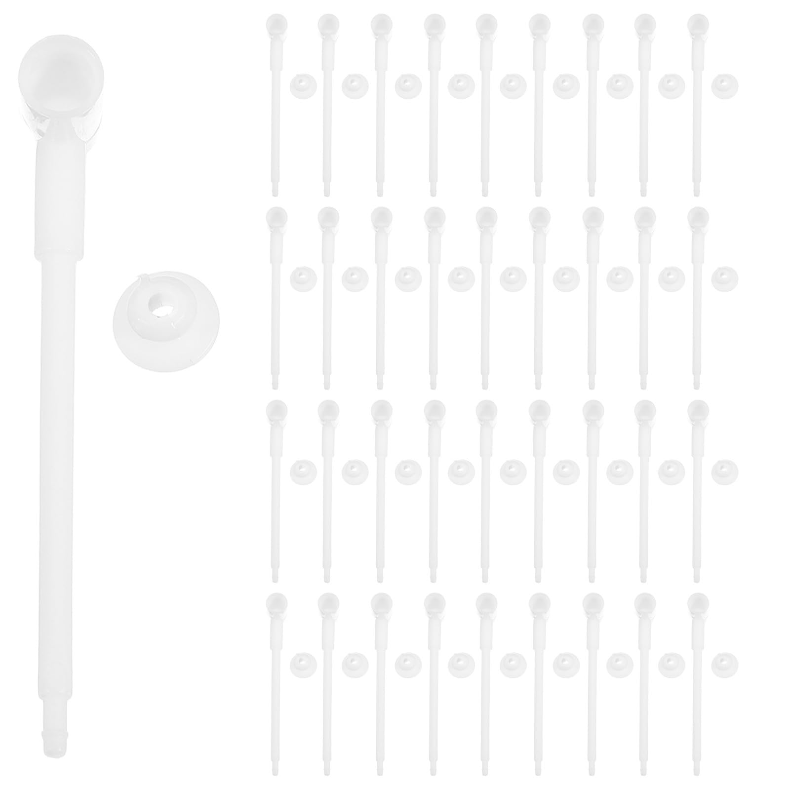HOMSFOU 100pcs DIY Windmill Accessories Set with Plastic Bent Elbow Connectors and Structural Rods for Outdoor Garden Pinwheels and Yard Decorations