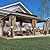 YOLENY 12' x 20' Gazebo, Hardtop Gazebo with Galvanized Steel Roof, Double Roof Gazebo with Aluminum Frame, Outdoor Gazebo with Curtains and Nettings, Sunshade for Gardens, Lawns, Deck
