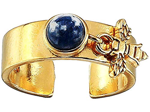 Alex and Ani Honey Bee Charm Ring Gold One Size (PC20ERSP12G)