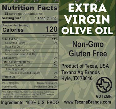 Aceite de Oliva Extra Virgen Texana 500 ml miniatura 3