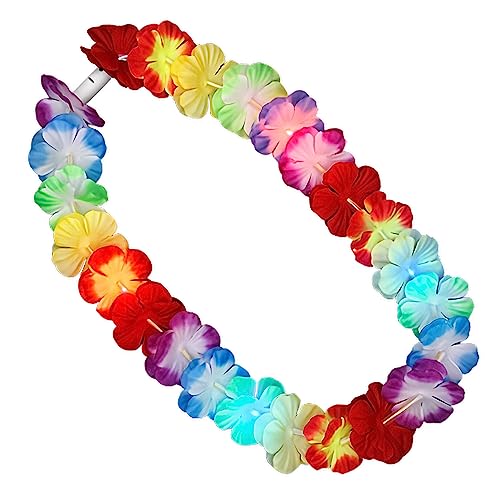 Collier Lei à LED en satin pour briller lors d'une remise de diplôme ou d'un événement