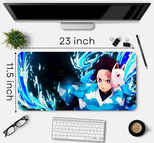Image of Extra Large Non-Slip Gaming Mouse Pad (23x11.5 in) - Extended Desktop Mat for Computer Keyboard and Mouse (23-KEYPAD)