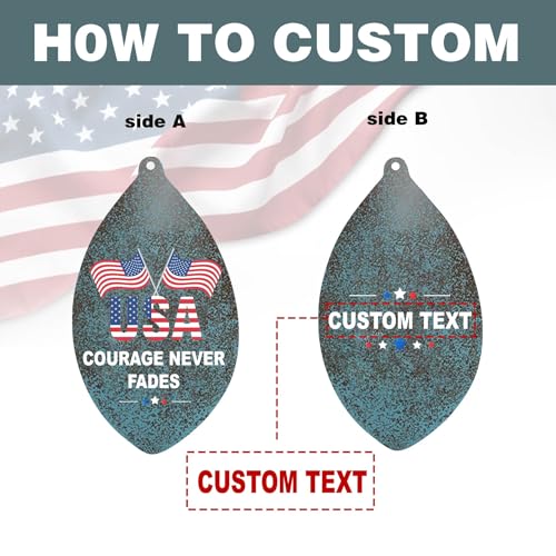 Image of Personalized Wind Chimes Memorial Gifts for US Veteran, Custom Wind Chimes Memory Gifts for Military, Sympathy Windchime for Soldiers in Navy, Air Force, Army(Produced in Texas)