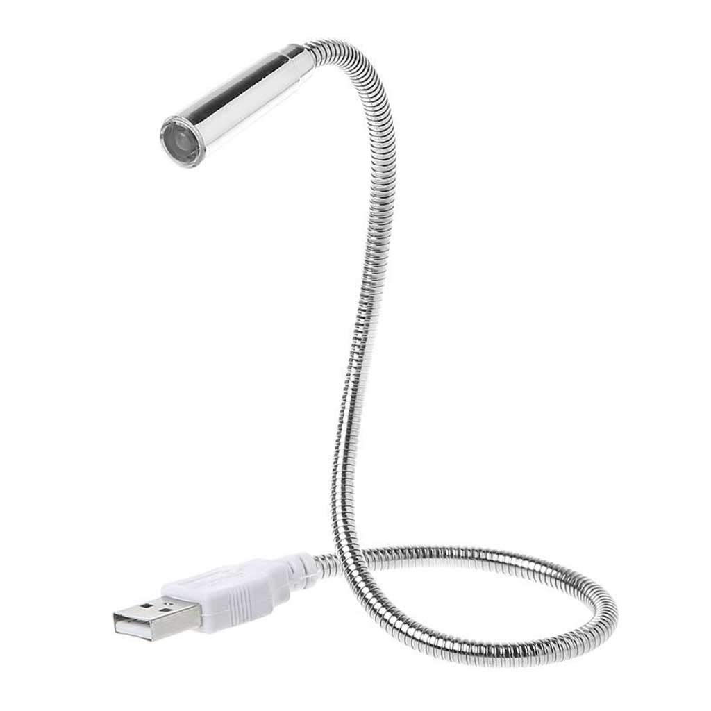 Lampka biurkowa Małe światło książki, czytelnicze światło, elastyczne ramię elastyczna lampa klawiatury USB Regulowalny regulowany wąż noc oświetlenia architekt biuro (Color : A)