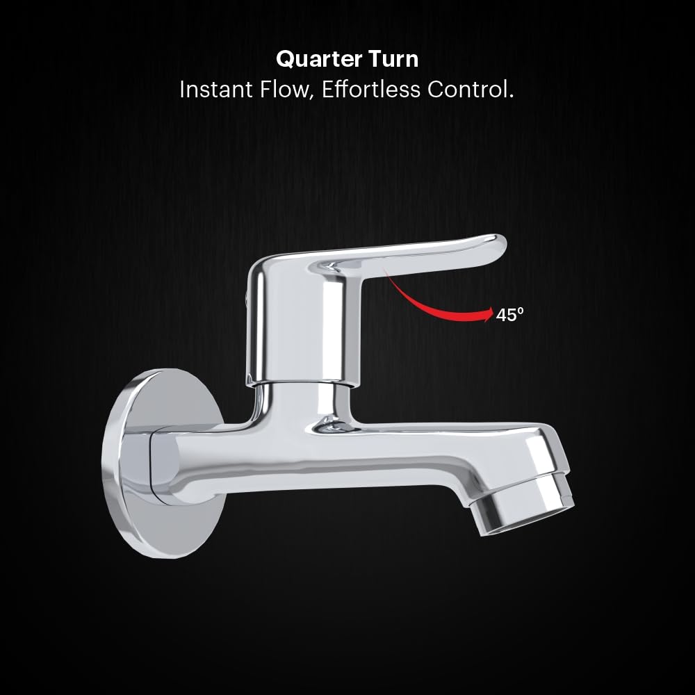 Johnson Sega Brass Long Body Bib Cock Faucet | Wall Mount