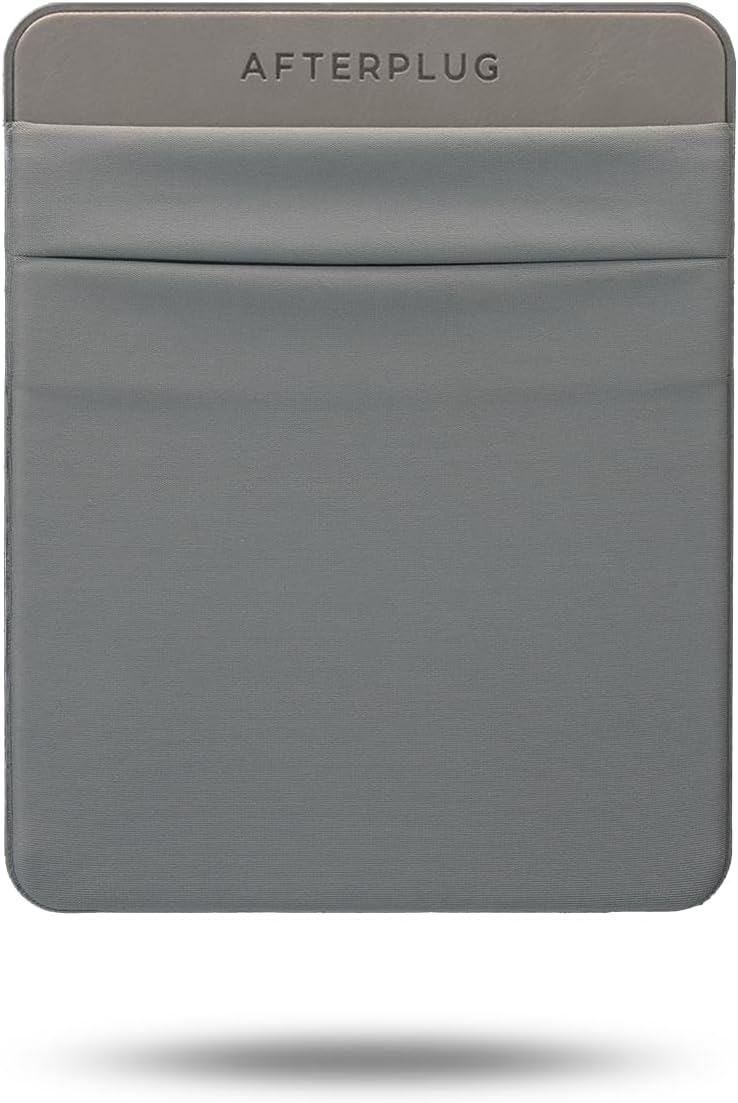 Afterplug 2-Pocket Adhesive Laptop Bag Compatible with External 2.5" Hard Drive, Portable SSD, Magic Mouse, USB Cable and More - Grey-image-29