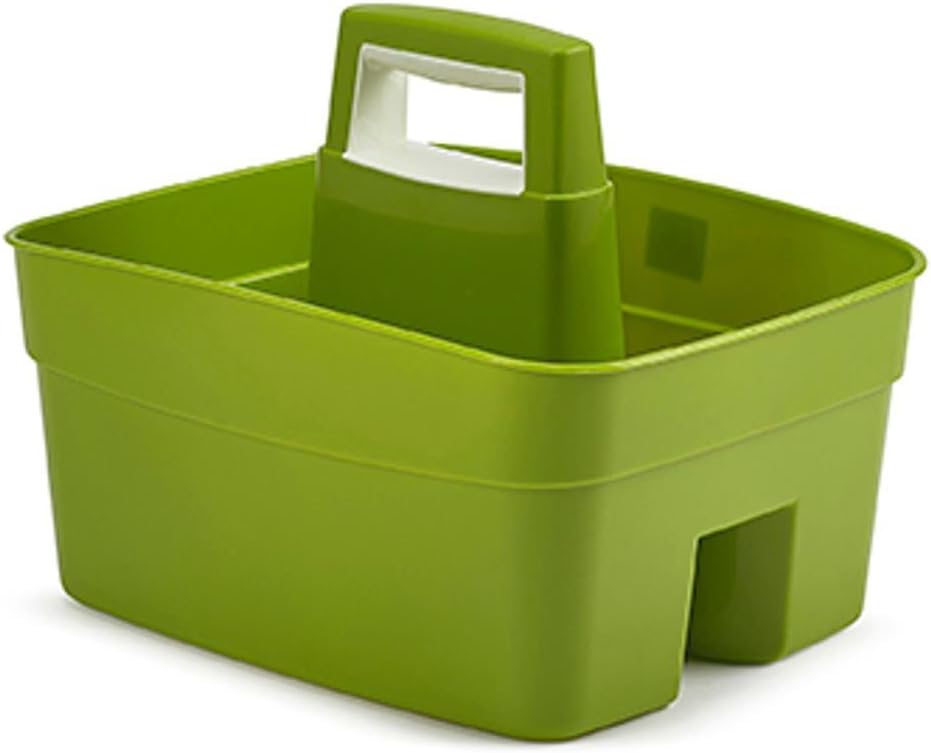 Whitefurze Plastic Handy Kitchen Cleaning DIY Tool Utility Caddy Storage Leaf Green