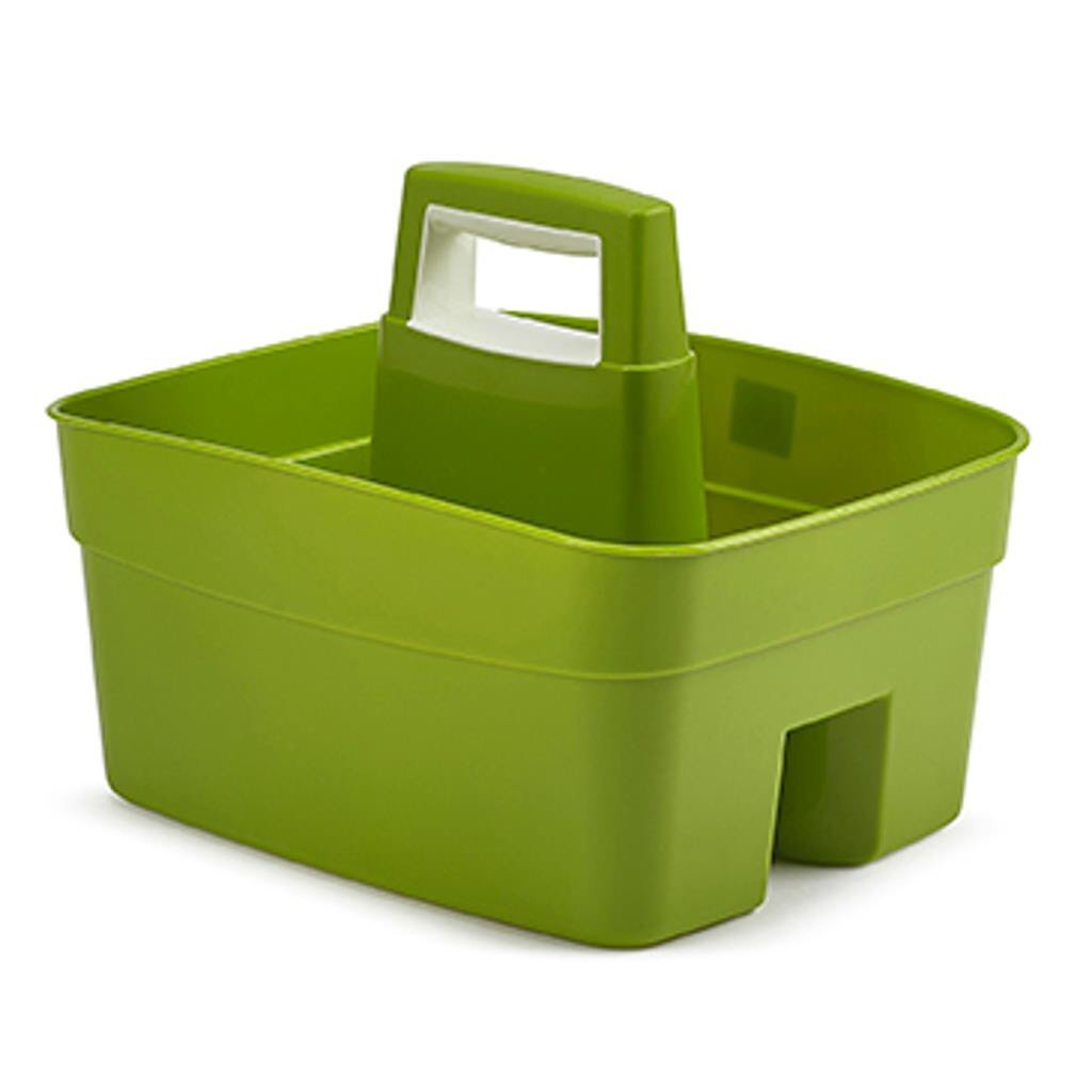 Whitefurze Plastic Handy Kitchen Cleaning DIY Tool Utility Caddy Storage Leaf Green