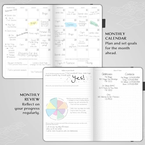 Image of Legend Planner Undated, Weekly & Daily Goal Journal, A5 Black