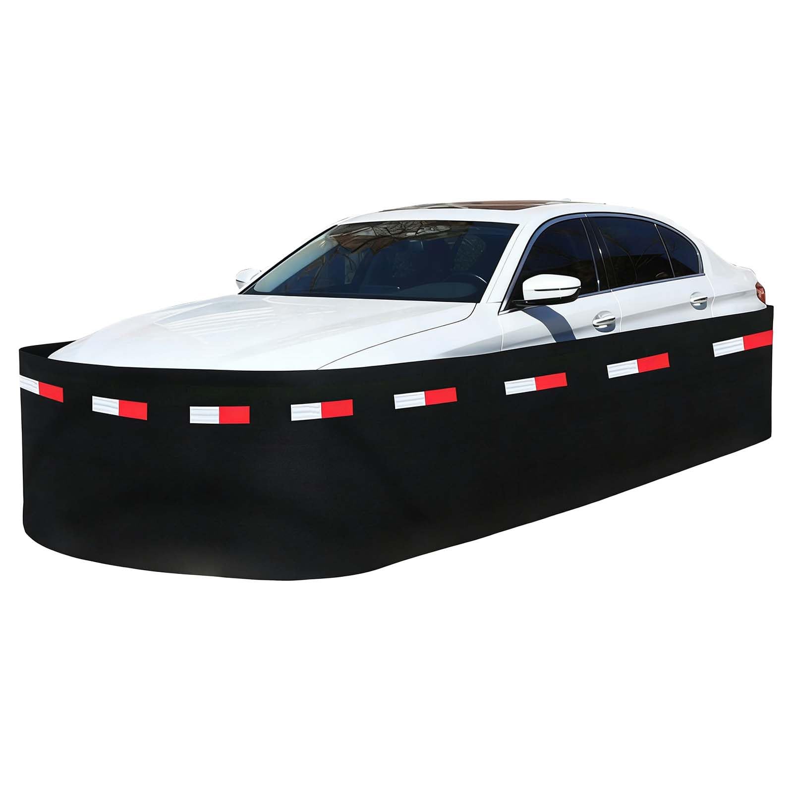 Faldón para Caravana para el Invierno con Banda Reflectante de Advertencia Cubiertas para Exteriores de Casas Móviles para Minivans, Hatchbacks y Sedanes(1450cm/47.6ft)