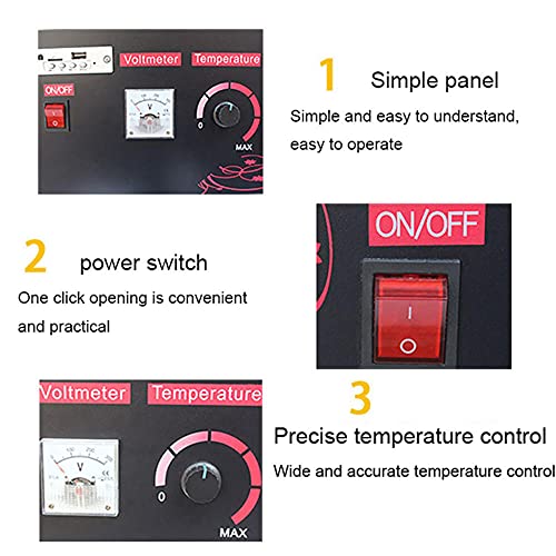 Ruiseawing Premium-Zuckerwattemaschine 1000 W, professionelle Zuckerwattemaschine im Jahrmarktstil, Musik mit USB-Bluetooth-Funktion, einfach zu bedienen und schnell Zuckerwatte herzustellen – Bild 6