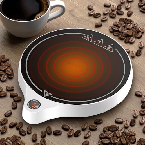 Coffee Mug Warmer and Smart Cup Warmer,Mug Warmer for Desk,Electric Beverage Warmer, 5 Temperature...