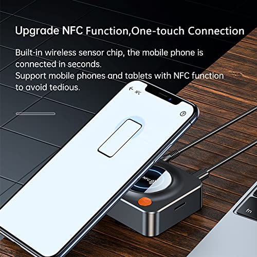 Riloer Nfc Bluetooth 5.1 Audio Receiver 3.5Mm/0.14In Aux Rca Stereo Music Wireless Adapter Tf Card Playback Rca Stereo Music Wireless Audio Adapter 3D Stereo Music Wireless Adapter #TOP5