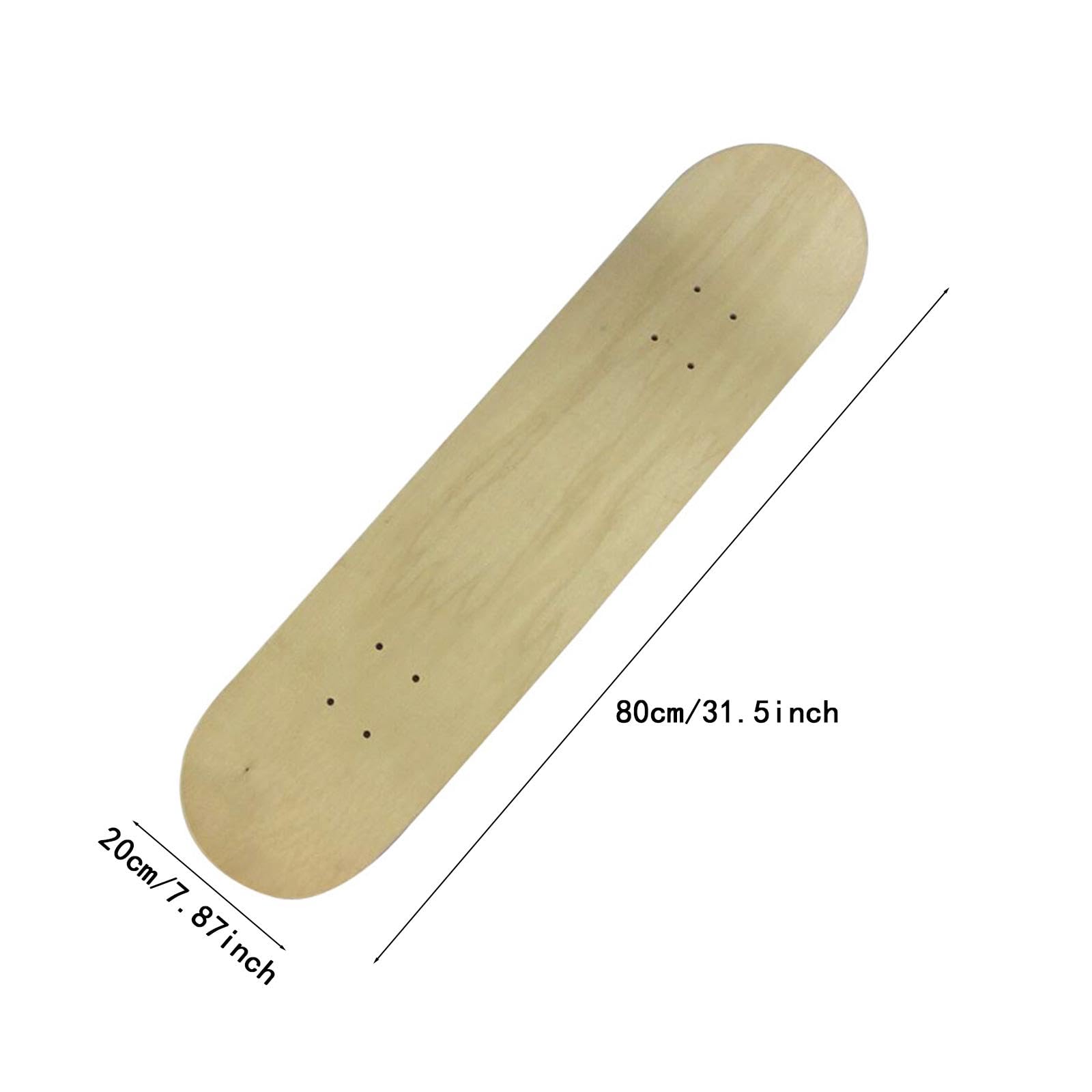 Générique Planche de Skateboard Vierge à Faire Soi-même pour Enfants, Remplacement de Planche à roulettes en Bois pour Table Basse, Décoration Murale D'entr