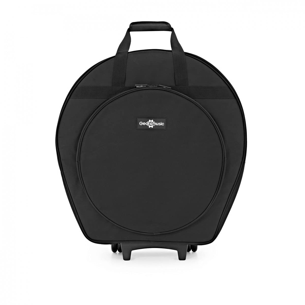 Funda para Platillos 22 Pulgadas con Ruedas, 8 Platillos | Contiene hasta 8 platillos, tela robusta duradera con separadores internos, correas y asa extensible con ruedas