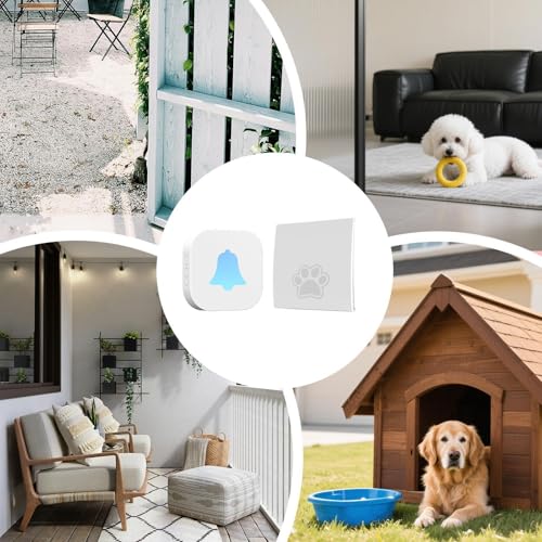 Timbre canino para adiestramiento: timbre de orinal eléctrico e intemperie para perros medianos 5