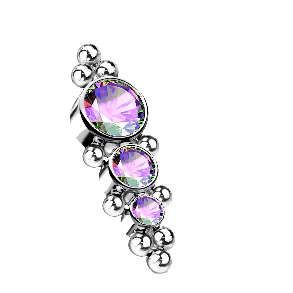 Piercing Top A Visser En Titanium Et Oxydes De Zirconium - Implant