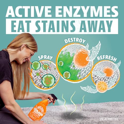 Image of ANGRY ORANGE 1 Gallon Enzyme Cleaner and Deodorizer, Pet Stain and Odor Remover for Dog & Cat Urine and Stains - Citrus, Made in USA