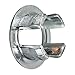 Bathroom Sink Basin Chrome Trim Overflow Hole Round Cover Silver