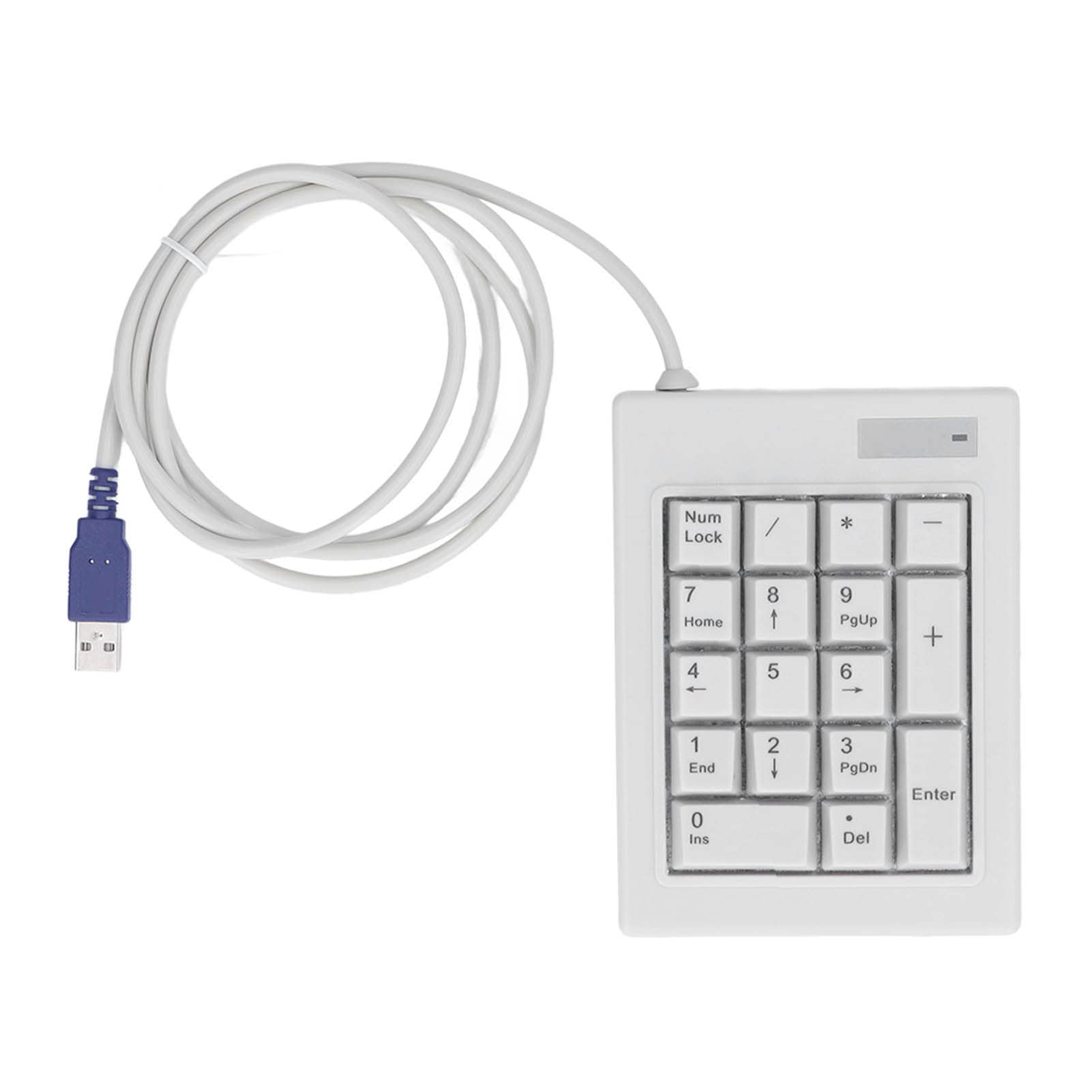 FUZHUI 17 Key Numeric Keypad, Mechanical Linear Action Switch, USB Wired, Splashproof Design for Laptop Desktop PC, Wide Applications in Business Industrial Control