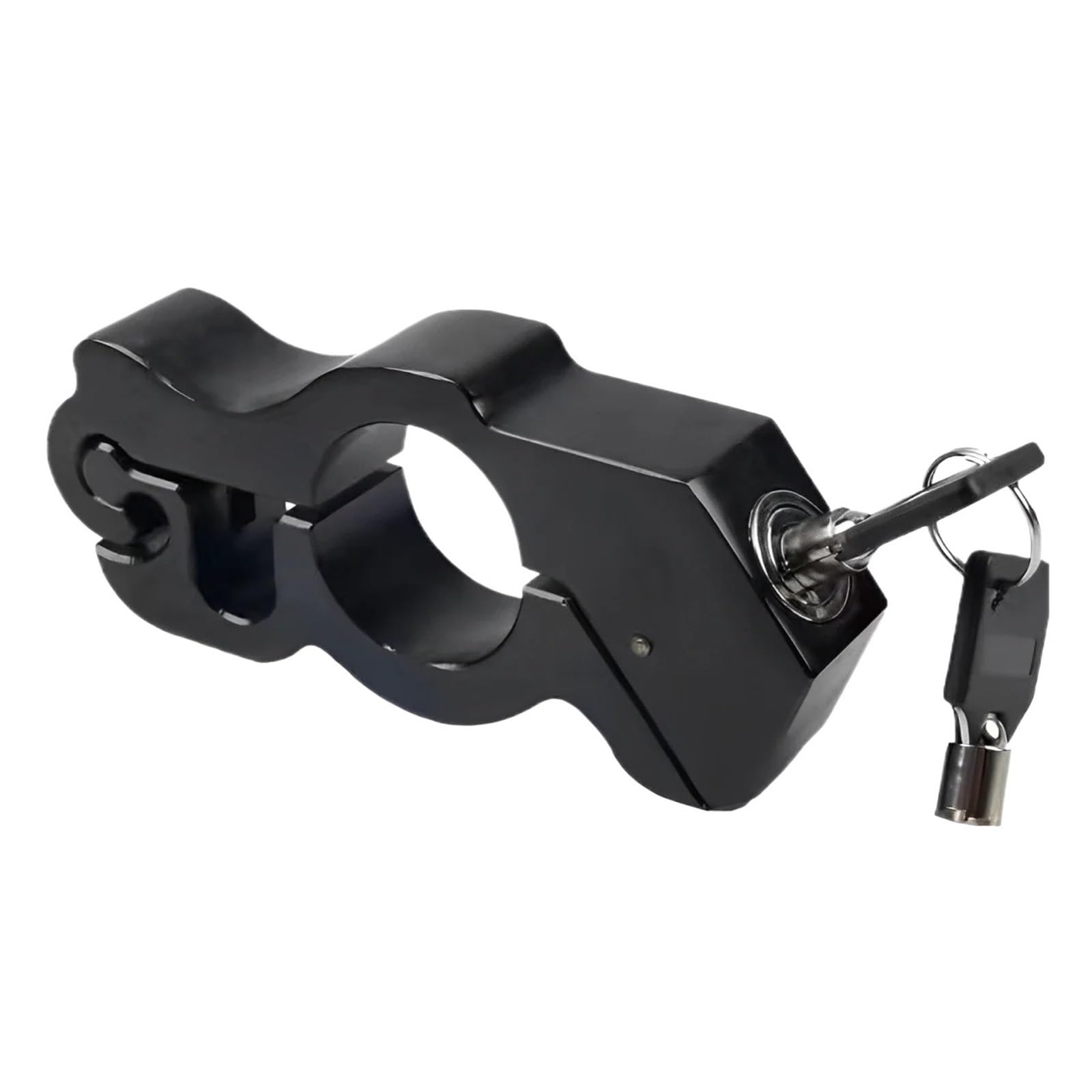 Motorcycle Handlebar Lock Motorcycle Handle Anti-Theft Lock Grip CNC Security Safety Locks Handlebar Handset Brake Lever Disc Locking Motorcycle Disc Lock(Black)