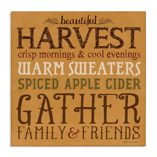 Stupell Industries Harvest Fall Seasonal, 30 x 30 Inch Canvas Wall Art