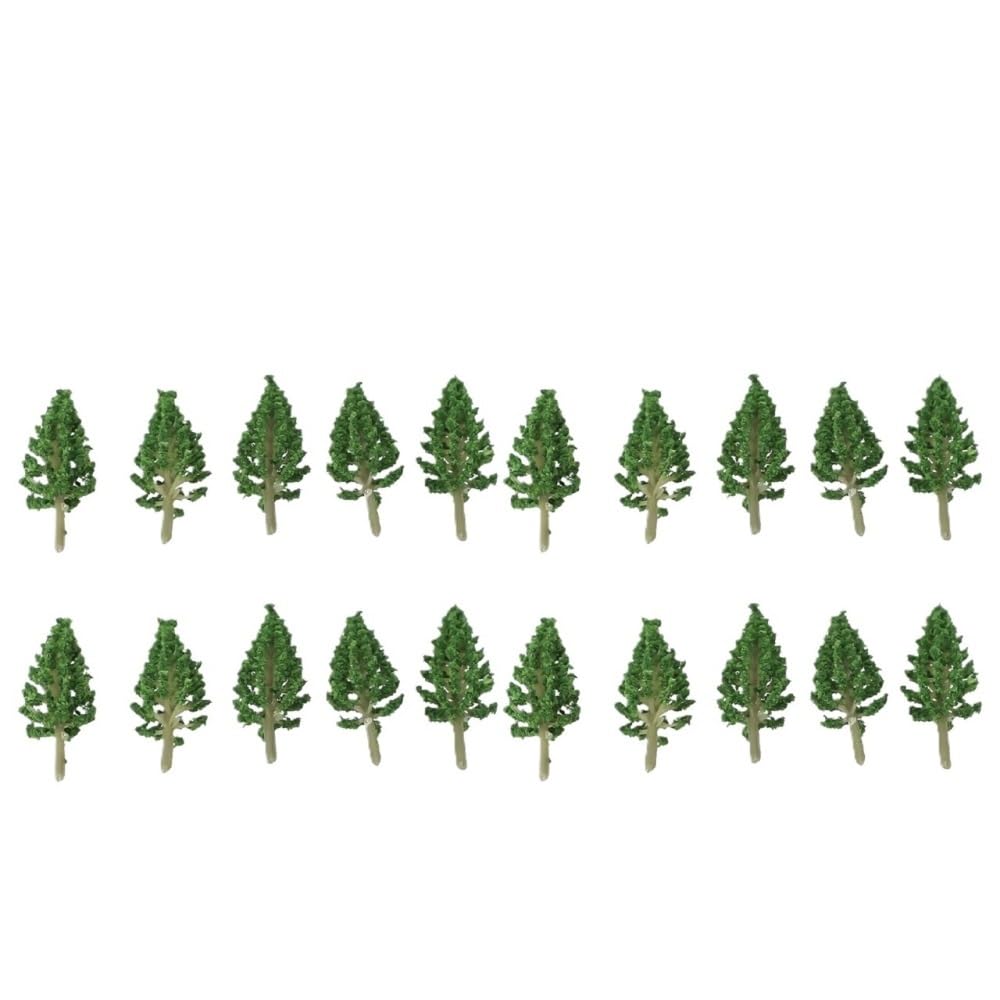 Artificial Model Tree 10pcs Park DIY Scene Trees Miniature Landscape Decorate, Artificial Fake, Railway Diorama Scenery Tree(6cm)