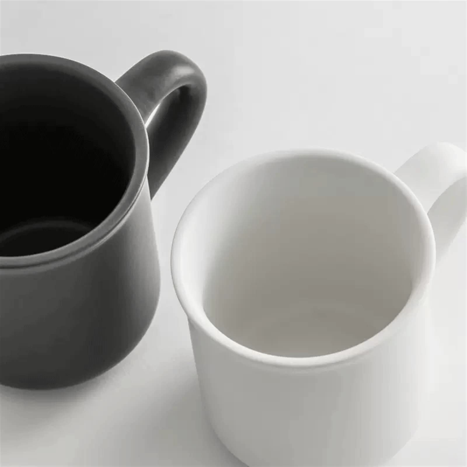 Maison Tasse à café en céramique 300ML tasse eau Simple bureau thé exquise Décoration(Blanc)