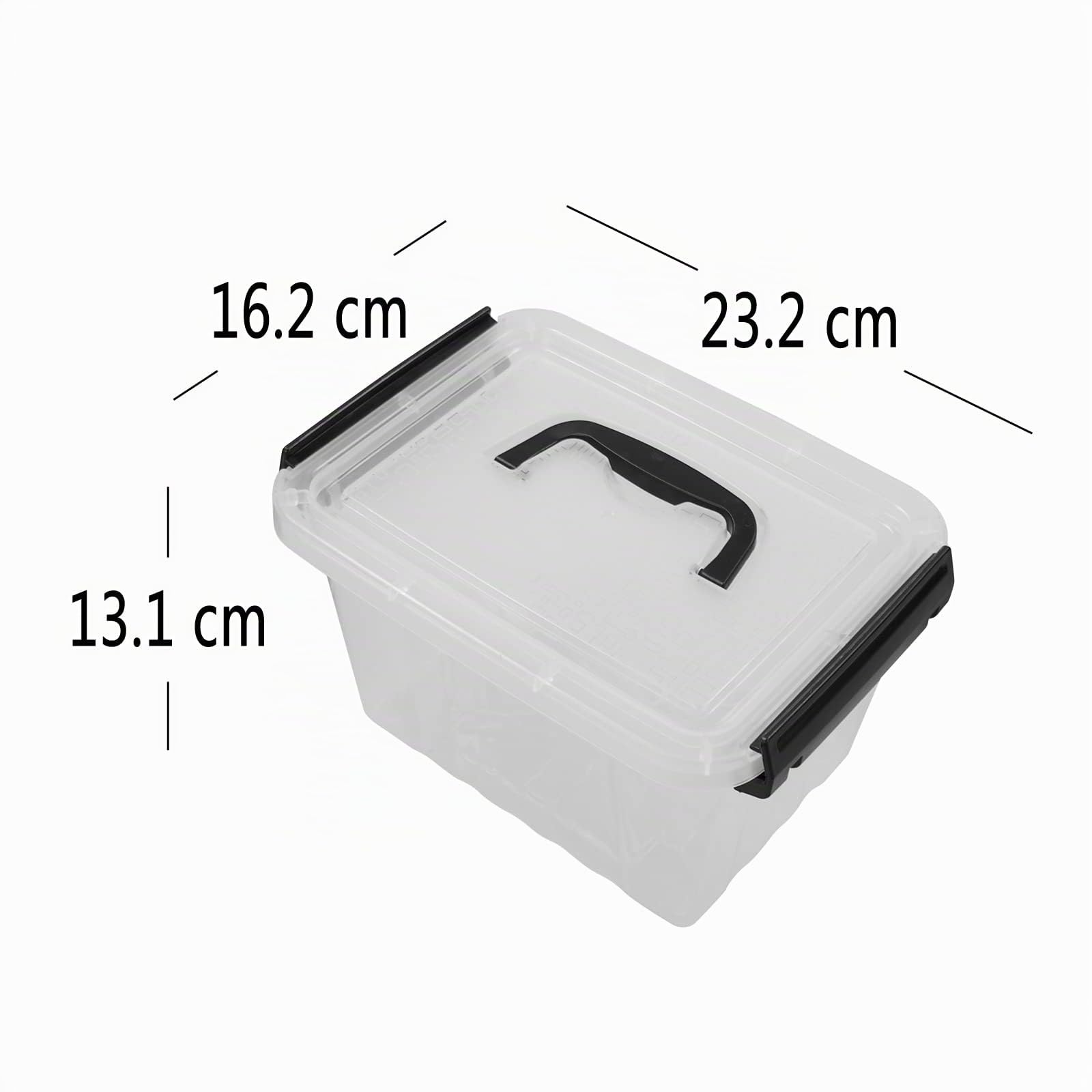 5.5 L Scatole con Coperchio Plastica, Scatola Plastica, 6 Unità