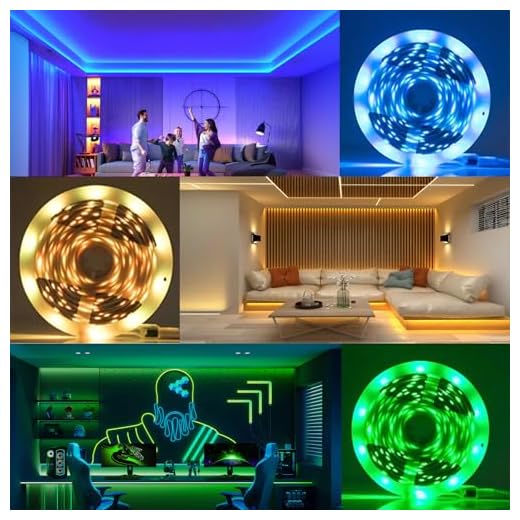 RadiantFlux 100ft Color Changing LED Strip Lights