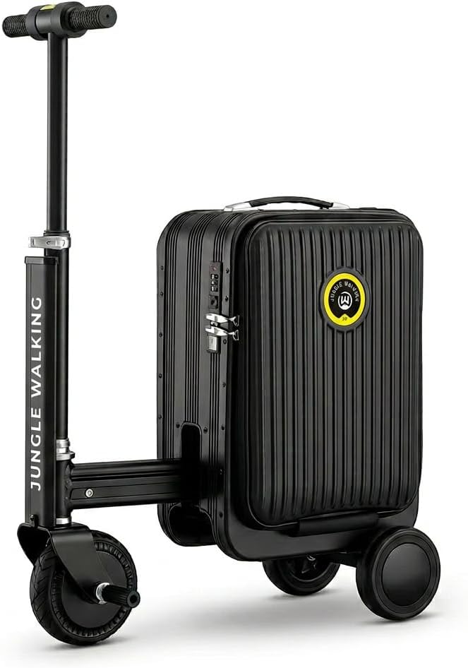 Rideable Suitcase for Adults & Kids, Electric Rideable Luggage 20" Carry On, 250W Electric Scooter Suitcase, 8 MPH, 5 Miles Range, Removable Battery, TSA Lock, USB Charging
