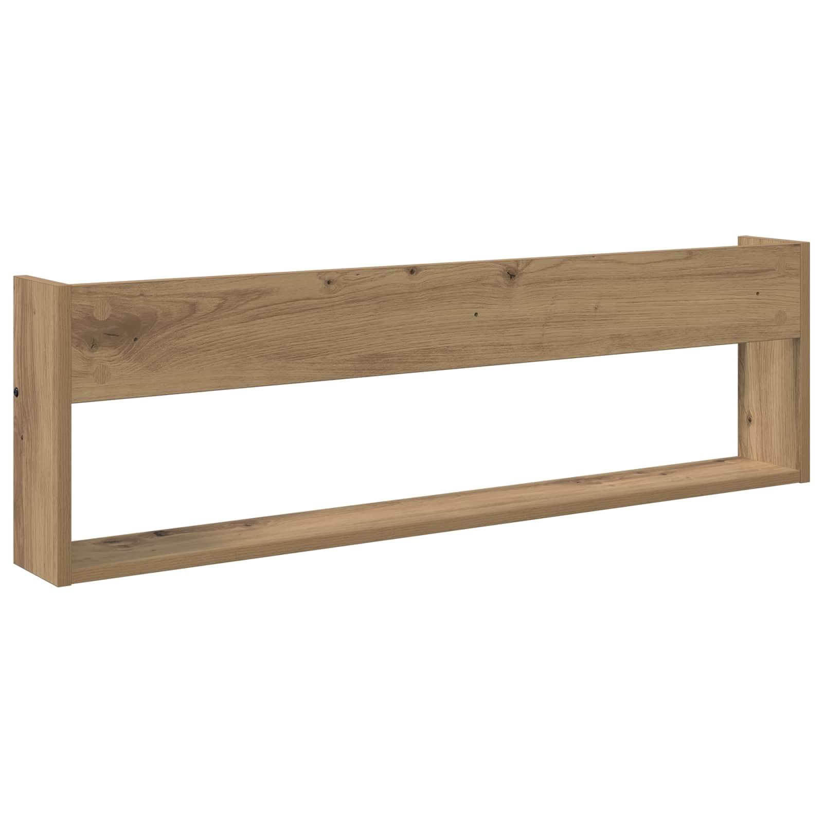 Makastle Zeitschriftenregal Holzwerkstoff Artisan-Eiche 100 x 12 x 30 cm 2er-Set