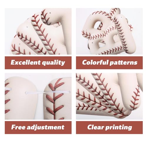 Image of Sport Birthday Banner, 3D Sport Theme Happy Birthday Banner (Baseball) | Decoration Funny Ball Themed Party Supplies Suitable for Kids Teenagers Adults