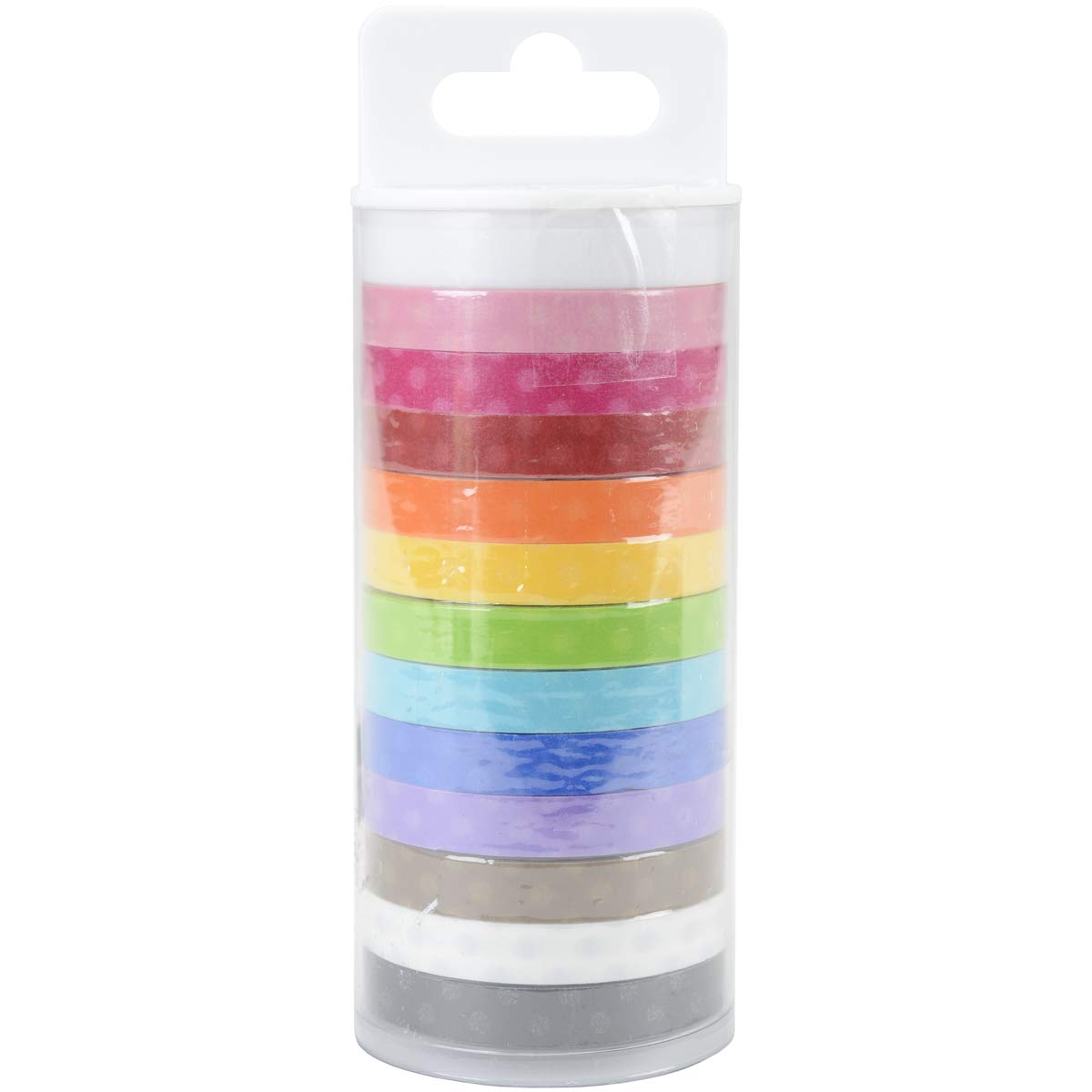 DOODLEBUG 4802 Monokromatik Washi Bant (12 Paket), 8 mm x 12 yd