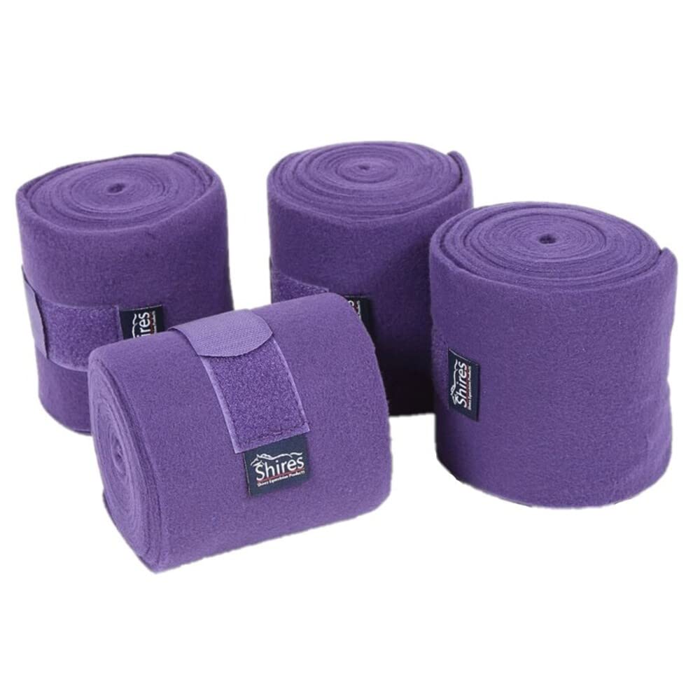 Shires Fleece Bandages Purple