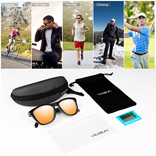 Lunettes de Soleil Polarisées Hommes Femmes Lunettes de Sport Lunettes de Cyclisme, Protection UV 400, Sports de Plein Air Pêche Ski Conduite Conduite Cyclisme Randonnée Camping Golf - Image 8