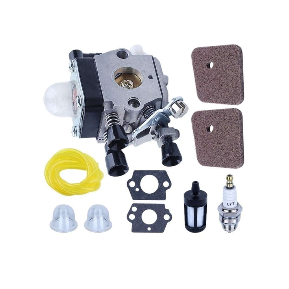 Kit de 10 filtros de aire y combustible compatible with carburador de desbrozadora, compatible con FS38, HS45, FS45, FC55, FS310, con filtro de aire 4228-120-0608