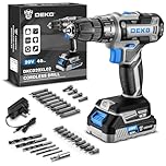Power Drill Cordless: DEKOPRO 20V Cordless Drills Electric Driver Set Tool for Women with Battery and Charger 20 Volt Kit Blue