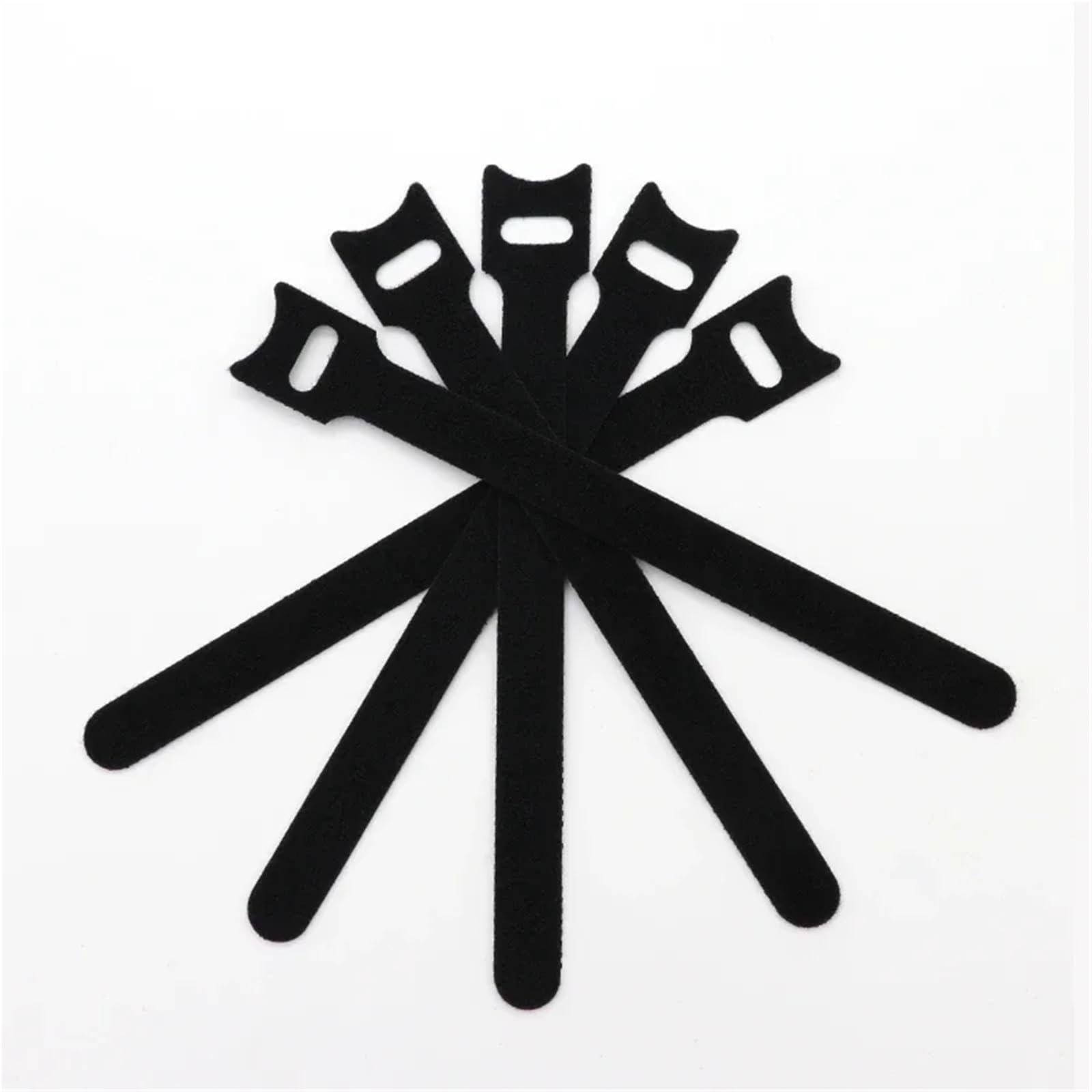 Fascette per cavi rilasciabili nere 15 20 25 30 cm cinghie in nylon con gancio avvolgente con zip fasciatura cravatta in plastica di fissaggio lunghe fascette per cavi (1000 pezzi, 150 mm)